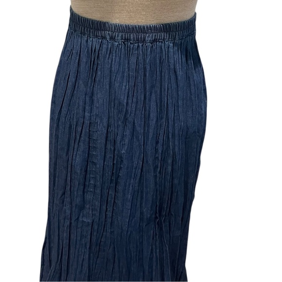 Vintage JM Collection Denim Skirt Maxi Long Womens Size M/L Western Cotton - Picture 2 of 7